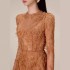 Pre sale of niche lace dresses from heavy industry, Vietnamese designer's three-dimensional petal perspective light luxury short skirt 30184