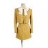 Vietnamese niche design new bow tie shirt jacket half skirt temperament socialite small fragrance style set 22245