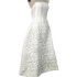 Spot light luxury heavy industry white strapless Vietnamese designer waist cinching niche nail bead feather dress 30204