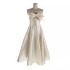 Spot socialite strapless sexy dress, Vietnamese designer three-dimensional bow satin dress 30024