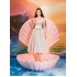 Spot Vietnam design sling heavy industry three-dimensional flower fishbone dress fairy temperament pleated dress 22209