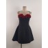 Spot French three-dimensional flower suspender short skirt, new socialite princess puffy dress 40148