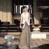 Temperament commuting fashion suit, niche three-dimensional rose sleeveless top, high waist hanging feeling, wide leg pants 40206