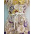 Spot Vietnamese designer's new colorful flower water-soluble embroidery short sleeved V-neck temperament dress 30181