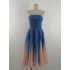 High end gradient strapless dress in stock, new temperament slimming dress 40057