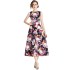 Real time stock sleeveless high waisted dress with three-dimensional cutting and waist cinching A-line skirt