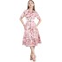 Real time spot printed waist cinching shirt dress, retro commuting belt gift