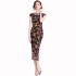 Real time stock retro cheongsam improved hip hugging dress fishtail skirt mid length skirt