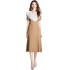 Real shot spot French Hepburn style lotus leaf edge dress for women in summer, niche, belly covering and slimming dress