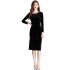 Real time spot French nail bead retro high waisted velvet dress for women's autumn collection waist slit long skirt