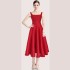 Real time spot 2023 autumn new women's clothing with waist cinching and slimming effect, rose red small dress with suspender dress