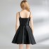 Real shot spot Hepburn style waist slimming camisole dress for women's new slim fit small black dress with belt included