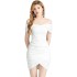 Real shooting spot European and American style elastic strapless waist with fishbone short sleeved top, dress, formal dress