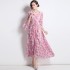 Real time spot tea break French floral dress for women's summer 2022 new women's dress