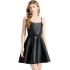 Real shot spot Hepburn style waist slimming camisole dress for women's new slim fit small black dress with belt included