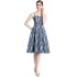 Real time spot jacquard camisole dress for women, French style high waist slimming commuting mid length skirt