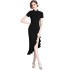 Real time spot European station lotus leaf edge split new Chinese qipao retro dress