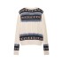 Foreign Trade 2024 Autumn New European and American Style Women's Fashion Casual Symmetrical Jacquard Knitted Cardigan Top 0021120