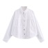 Foreign Trade 2024 Summer New Women's Versatile Collar Single breasted Pocket Denim Shirt Jacket Coat