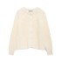 Foreign Trade 2024 Autumn New European and American Style Women's Fashion Casual Round Neck Long Sleeve Single breasted Knitted Sweater cardigan