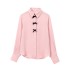 Foreign trade 2024 autumn new shirt top long fashion loose casual French small fresh 1971157