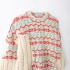 Foreign Trade 2024 Autumn New European and American Style Women's Fashion Sweet and Fresh Eight Leg Jacquard Knitted Sweater 5755121