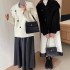 Xiaoxiangfeng boutique Korean fur imitation mink fur large collar knitted coat, sweet and ladylike style elegant women's coat