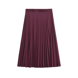 Foreign Trade 2024 Autumn New European and American Style Women's Fashion Temperament Elegant Half length Skirt Simple Knee High Waist Mid length Skirt