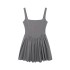 Foreign trade 2024 autumn new women's European and American style sexy spicy girl pleated tight corset style dress 3067237