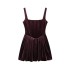 Foreign Trade 2024 Autumn New Women's Clothing European and American Style Spicy Girl Strap Velvet Corset Dress 9194072