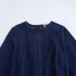 Foreign trade 2024 autumn new dress women's pullover round neck long sleeved zipper short denim 4365282