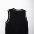 New European and American style women's fashion V-neck sleeveless vest style knitted sweater for autumn 2024 in foreign trade 8146105