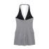 Foreign Trade 2024 Autumn New Women's European and American Style Sleeveless Splicing Mini Hanging Neck Collar Dress 9068589