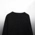 Foreign Trade 2024 Autumn New European and American Style Women's Fashion Round Neck Long Sleeve Ribbed Short Knitted Sweater 6771141