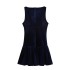 Foreign Trade 2024 Autumn New Women's European and American Style Fashion Sexy Bow Decoration Velvet Dress 9388072