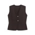 Foreign Trade 2024 Autumn New Vest, Hand Hook Knitted V-neck, Outer Comb, Casual Versatile 4192015