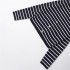 Foreign Trade 2024 Autumn New Women's Striped Knitted Jacket Split Skirt Design Sense French 5755110