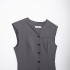 Foreign trade 2024 autumn new European and American style women's fashion casual V-neck slim fit top vest 2010703