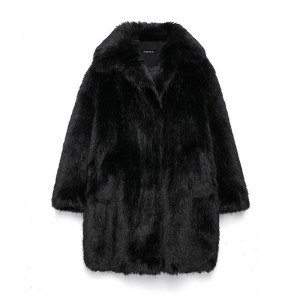 Foreign trade 2024 autumn new European and American style women's fashion temperament artificial fur effect coat jacket 6153954