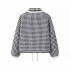 Foreign Trade 2024 Autumn New European and American Style Women's Fashion Casual Plaid Love Lace Edge Decorative Cotton Jacket