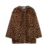 Foreign Trade 2024 Autumn New European and American Style Women's Clothing Animal Pattern Printed Artificial Fur Coat Coat 807327