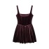 Foreign Trade 2024 Autumn New Women's Clothing European and American Style Spicy Girl Strap Velvet Corset Dress 9194072