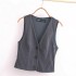 Foreign Trade 2024 Autumn New Dress Women's European and American Style V-neck Vest Sleeveless Temperament 9368558