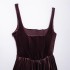 Foreign Trade 2024 Autumn New Women's Clothing European and American Style Spicy Girl Strap Velvet Corset Dress 9194072