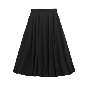 Foreign trade 2024 autumn new European and American style women's clothing fashion temperament high waist slimming flower bud three-dimensional balloon skirt