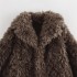 Foreign trade 2024 autumn new European and American style women's clothing fashion temperament portrait fur effect short coat jacket