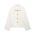 Foreign Trade 2024 Autumn New European and American Style Women's Fashion Casual Single breasted Long sleeved Short Shirt Collar Woolen Coat