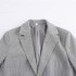 Foreign trade 2024 autumn new suit jacket women's transparent hard yarn pilot jacket jacket 3046483