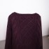 Foreign Trade 2024 Autumn New European and American Style Women's Fashion Round Neck Long Sleeve Short Knitted Shirt Top 2142188