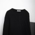 Foreign Trade 2024 Autumn New European and American Style Women's Fashion Round Neck Long Sleeve Ribbed Short Knitted Sweater 6771141